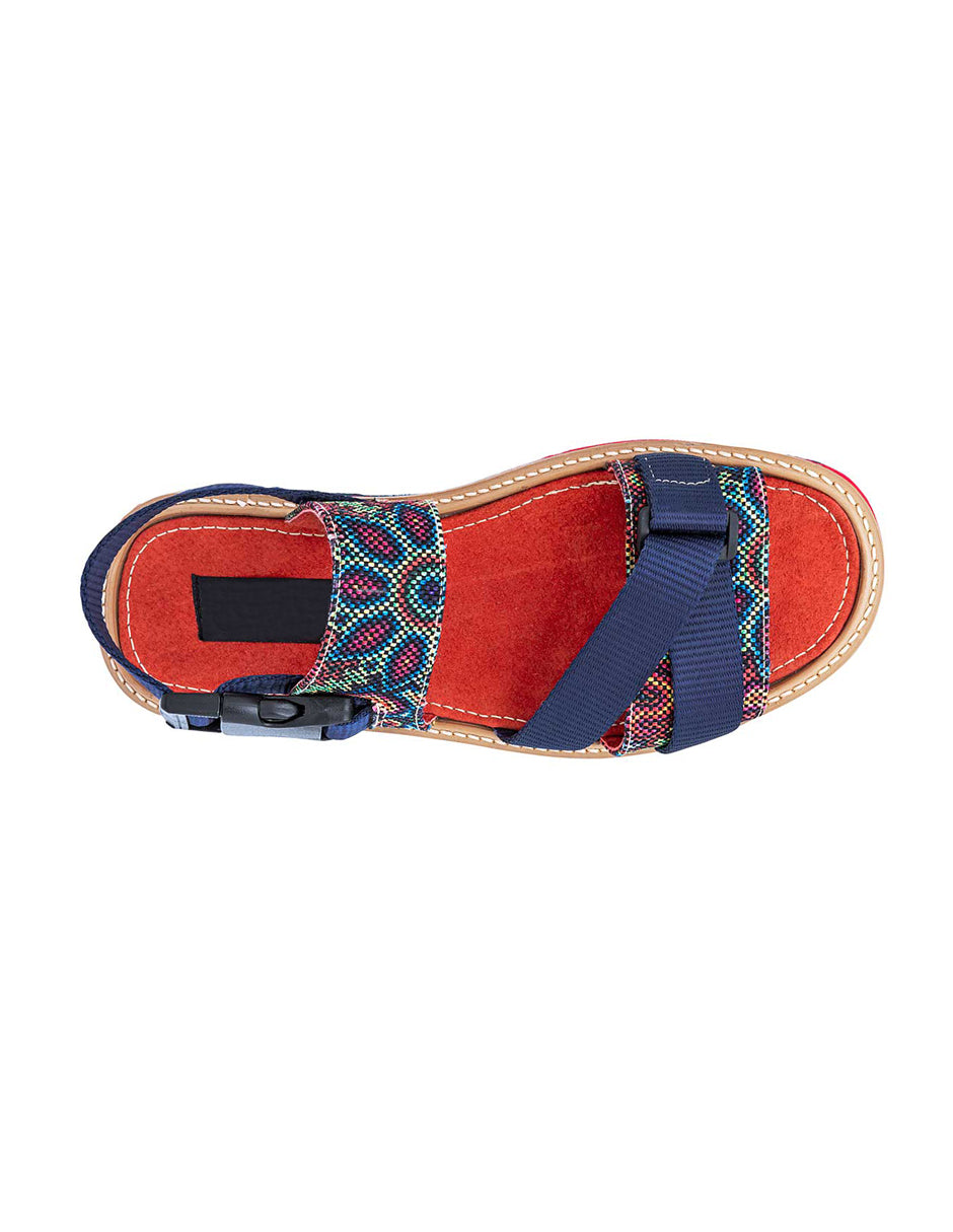 Sandalias de piso Exterior Textil Color Marino Para Hombre De RBCOLLECTION