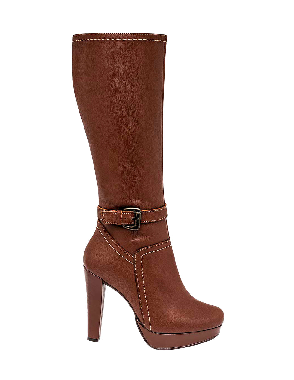 Botas altas Exterior Textil Color Camel Para Mujer De RBCOLLECTION