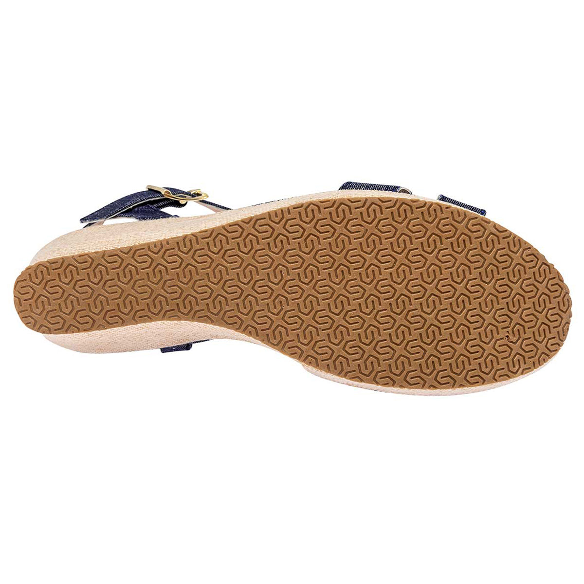 Sandalias con plataforma Exterior Textil Color Mezclilla Para Mujer De MORAMORA