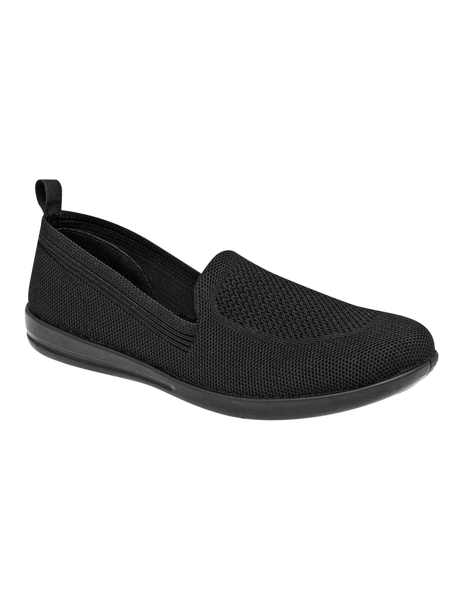 Zapato Confort Exterior Textil Color Negro Para Mujer De RBCOLLECTION