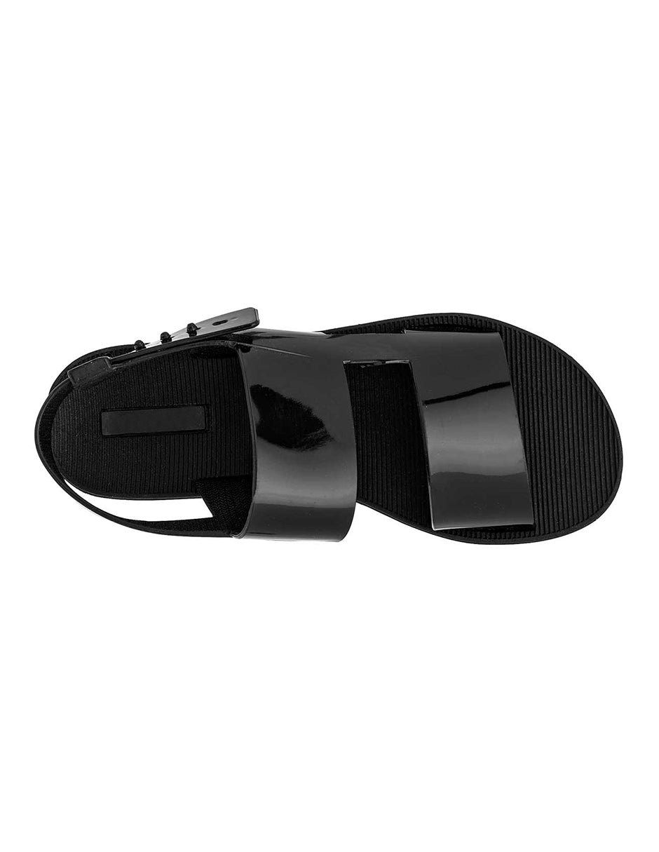 Sandalias de piso Exterior Sintético Color Negro Para Mujer De RBBASICS