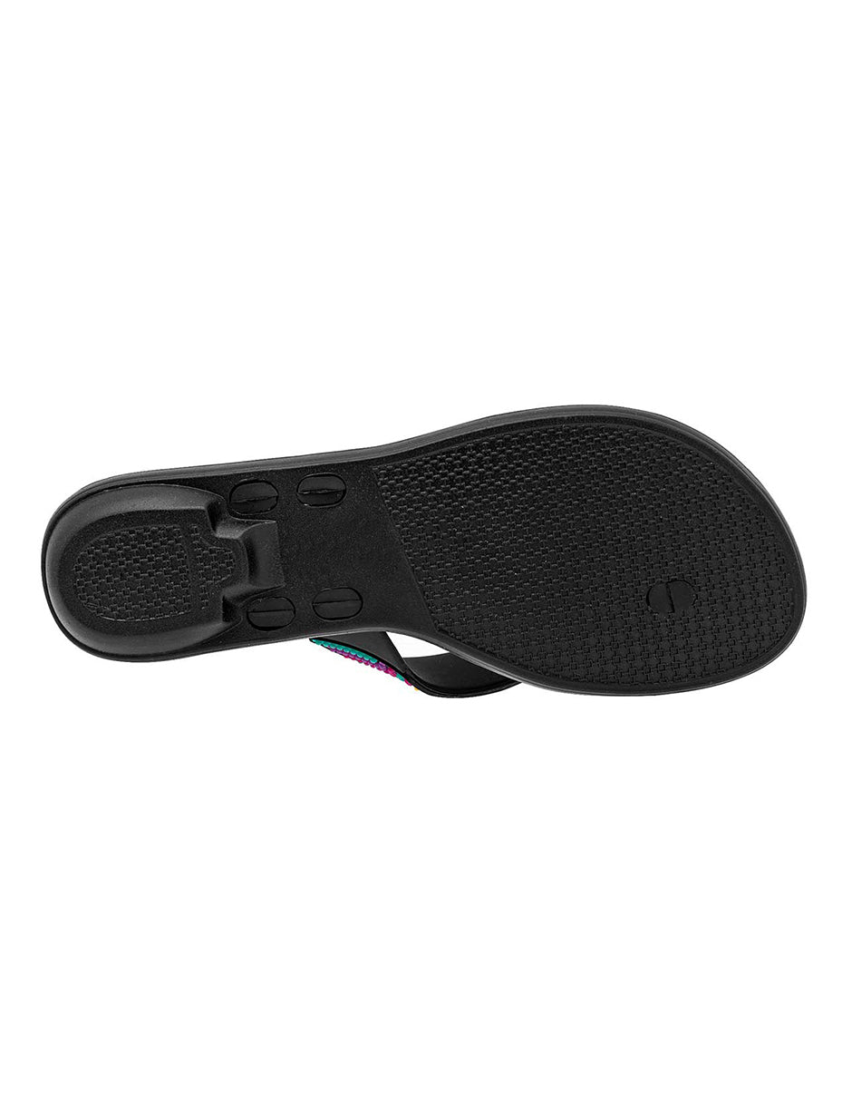 Sandalias clásicas Exterior Sintético Color Negro Para Mujer De RBBASICS