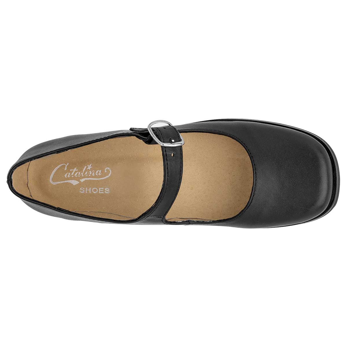 Zapato Mary Jane Exterior Piel Color Negro Para Mujer De Catalina