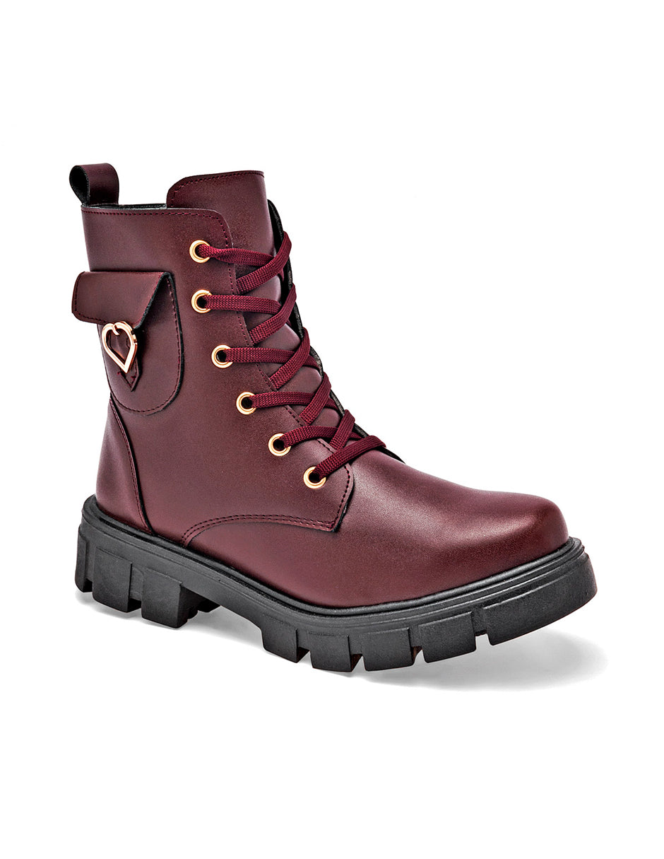 Botas casuales Exterior Textil Color Vino Para Mujer De RBCOLLECTION