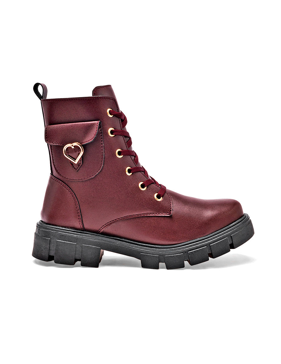 Botas casuales Exterior Textil Color Vino Para Mujer De RBCOLLECTION