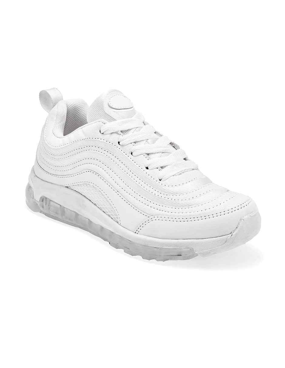 Tenis tipo deportivo Exterior Sintético Color Blanco Para Mujer De RBCOLLECTION