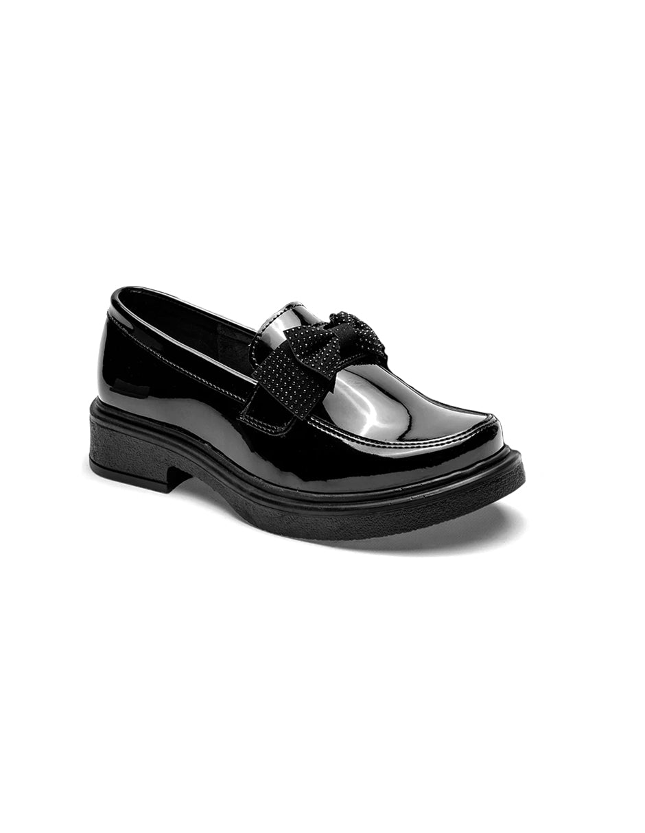 Mocasines Exterior Sintético Color Negro De Charol Para Mujer De RBCOLLECTION