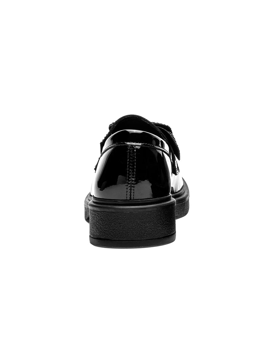 Mocasines Exterior Sintético Color Negro De Charol Para Mujer De RBCOLLECTION