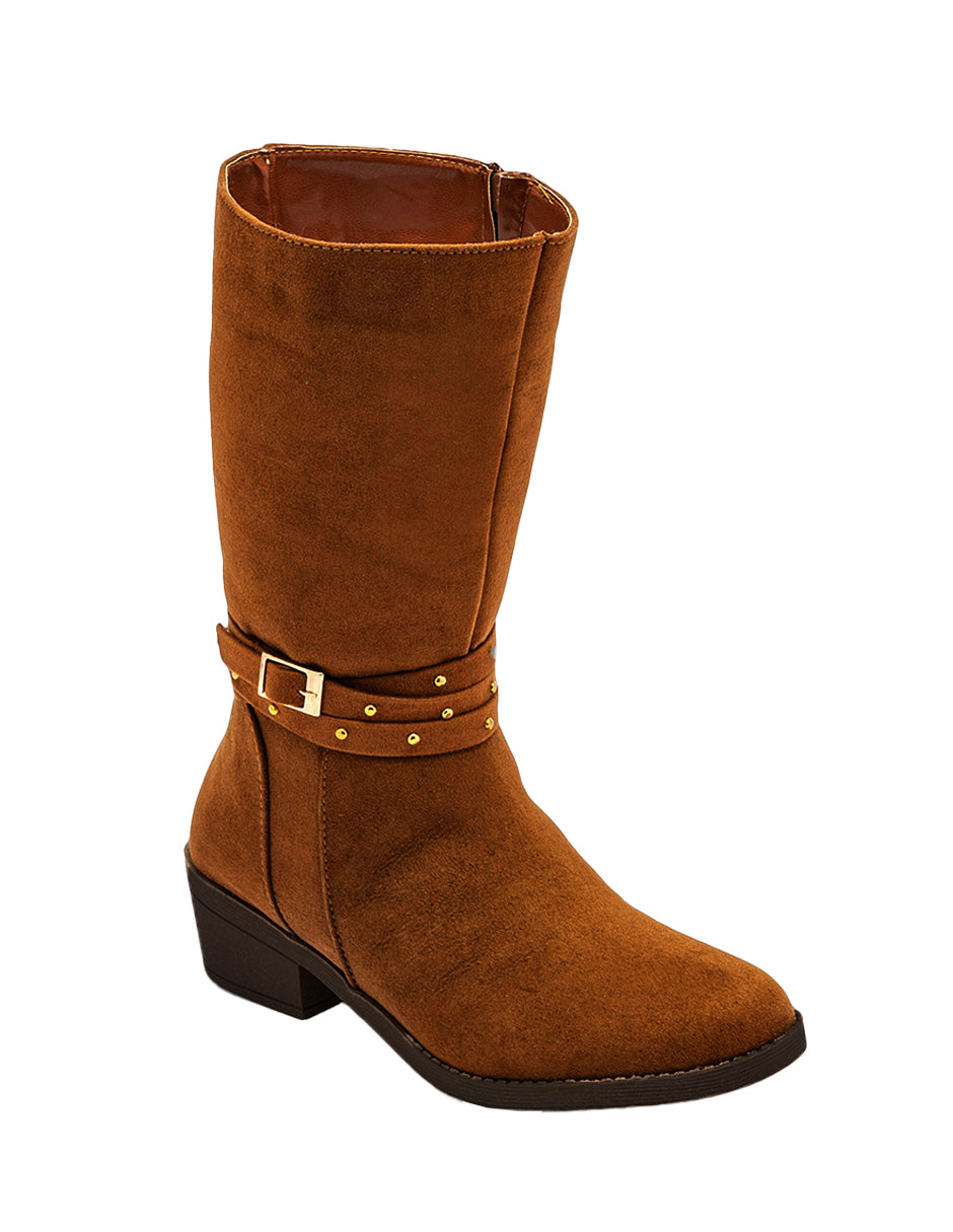 Botas altas Exterior Textil Color Camel Para Mujer De RBCOLLECTION