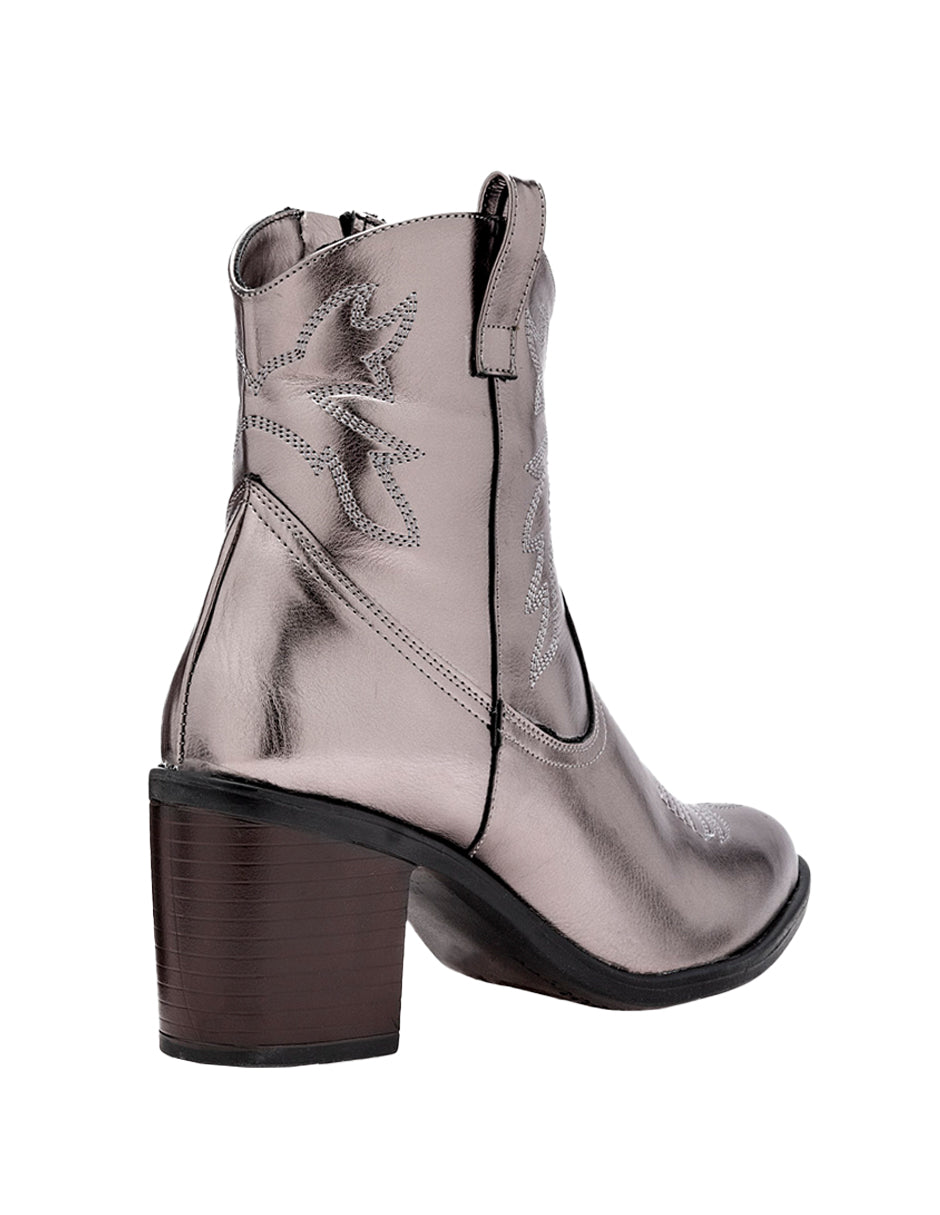 Botas tipo western Exterior Textil Color Gris Para Mujer De RBCOLLECTION