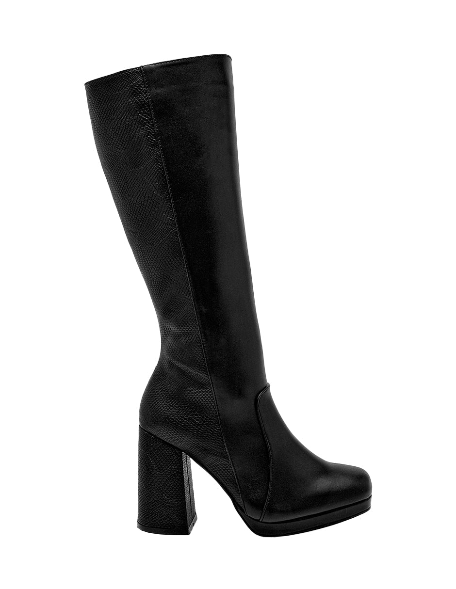 Botas altas Exterior Textil Color Negro Para Mujer De RBCOLLECTION