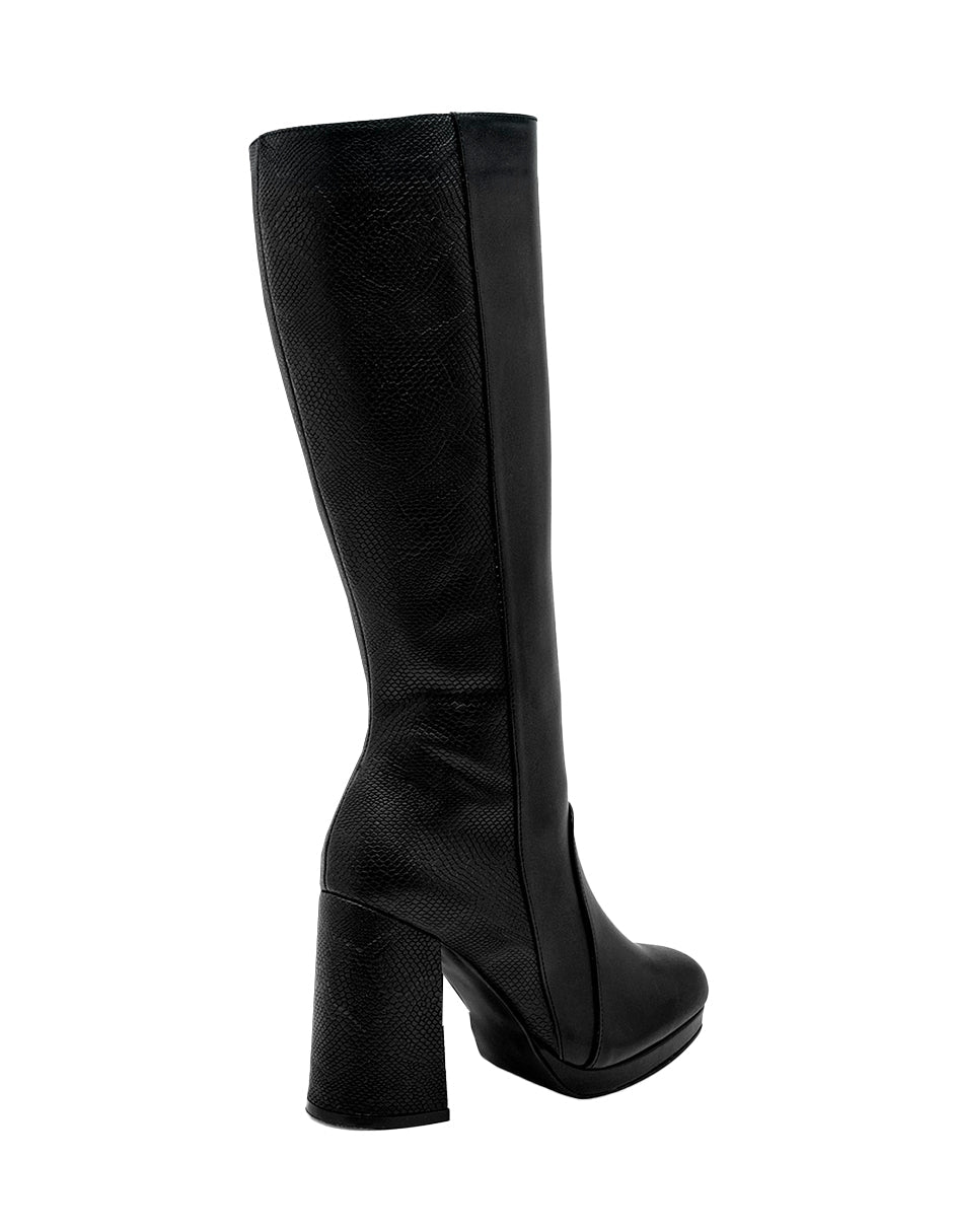 Botas altas Exterior Textil Color Negro Para Mujer De RBCOLLECTION