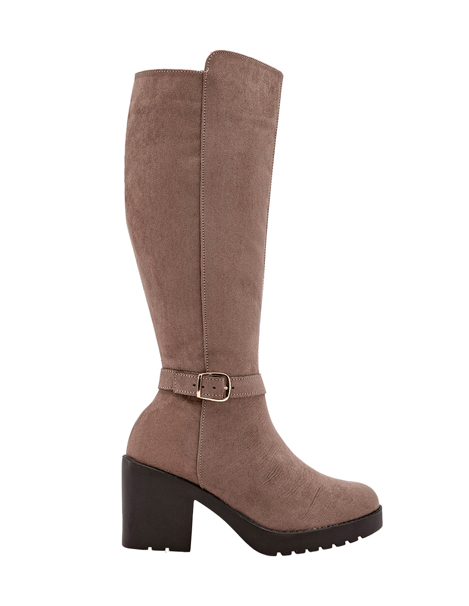 Botas altas Exterior Textil Color Beige Para Mujer De RBCOLLECTION