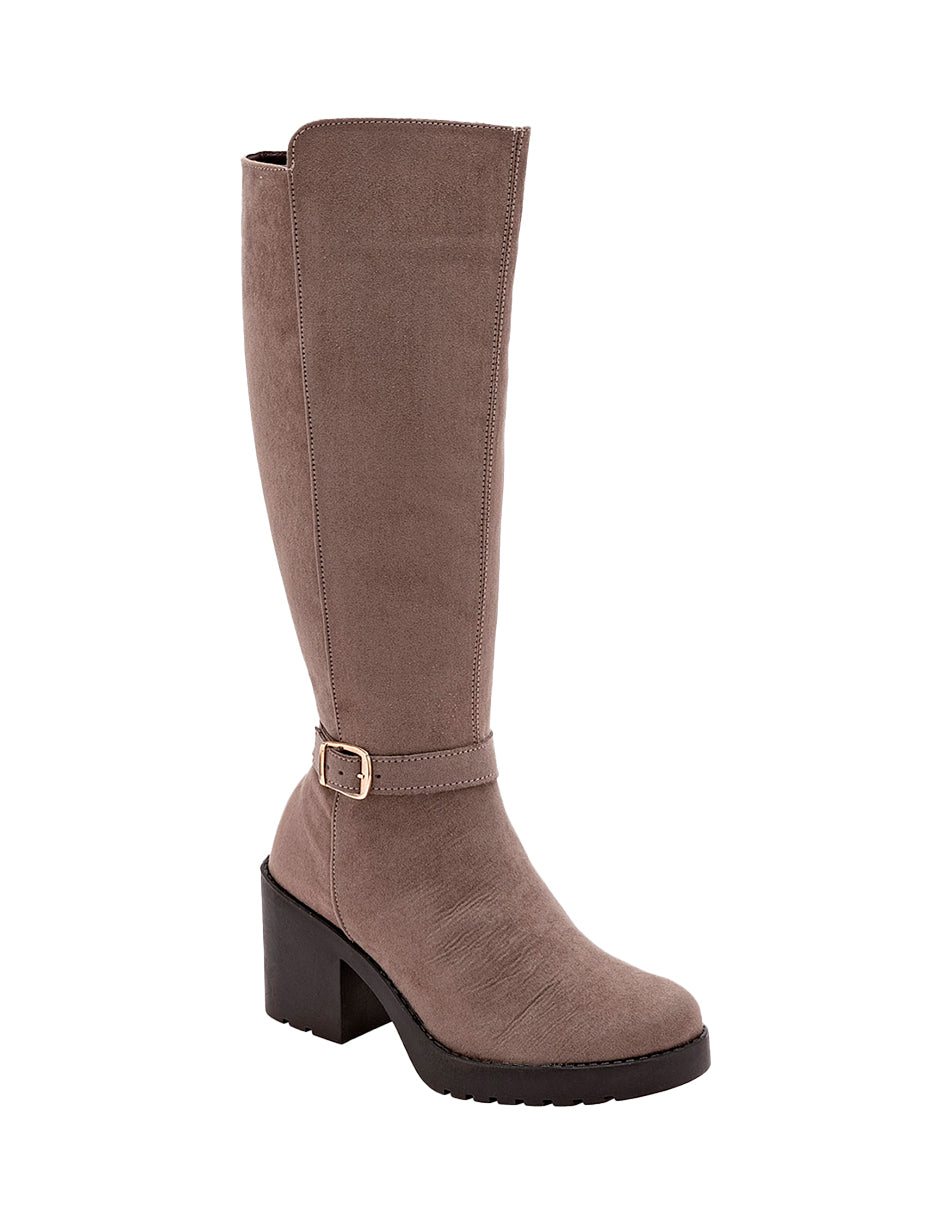 Botas altas Exterior Textil Color Beige Para Mujer De RBCOLLECTION