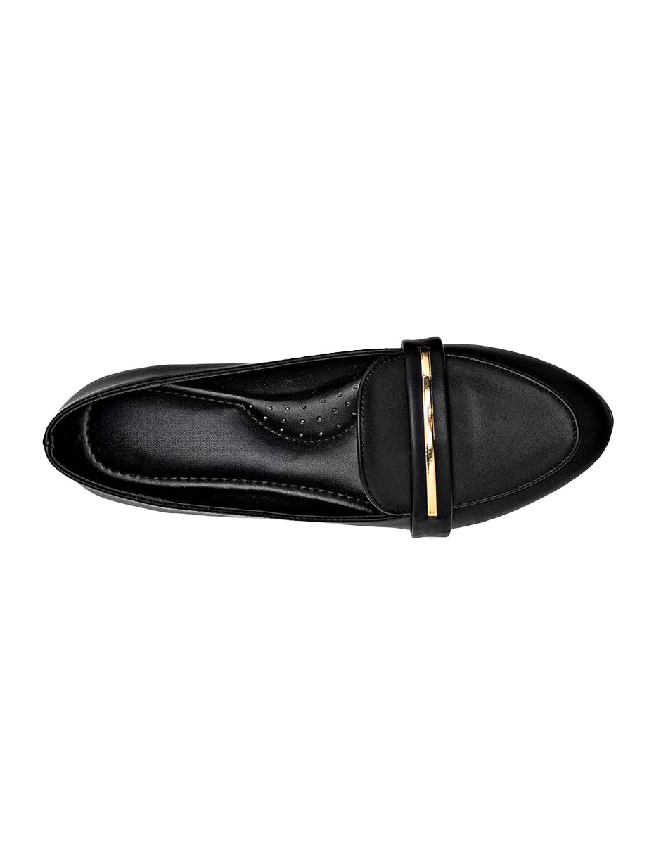 Flats clásicas Exterior Sintético Color Negro Para Mujer De RBCOLLECTION