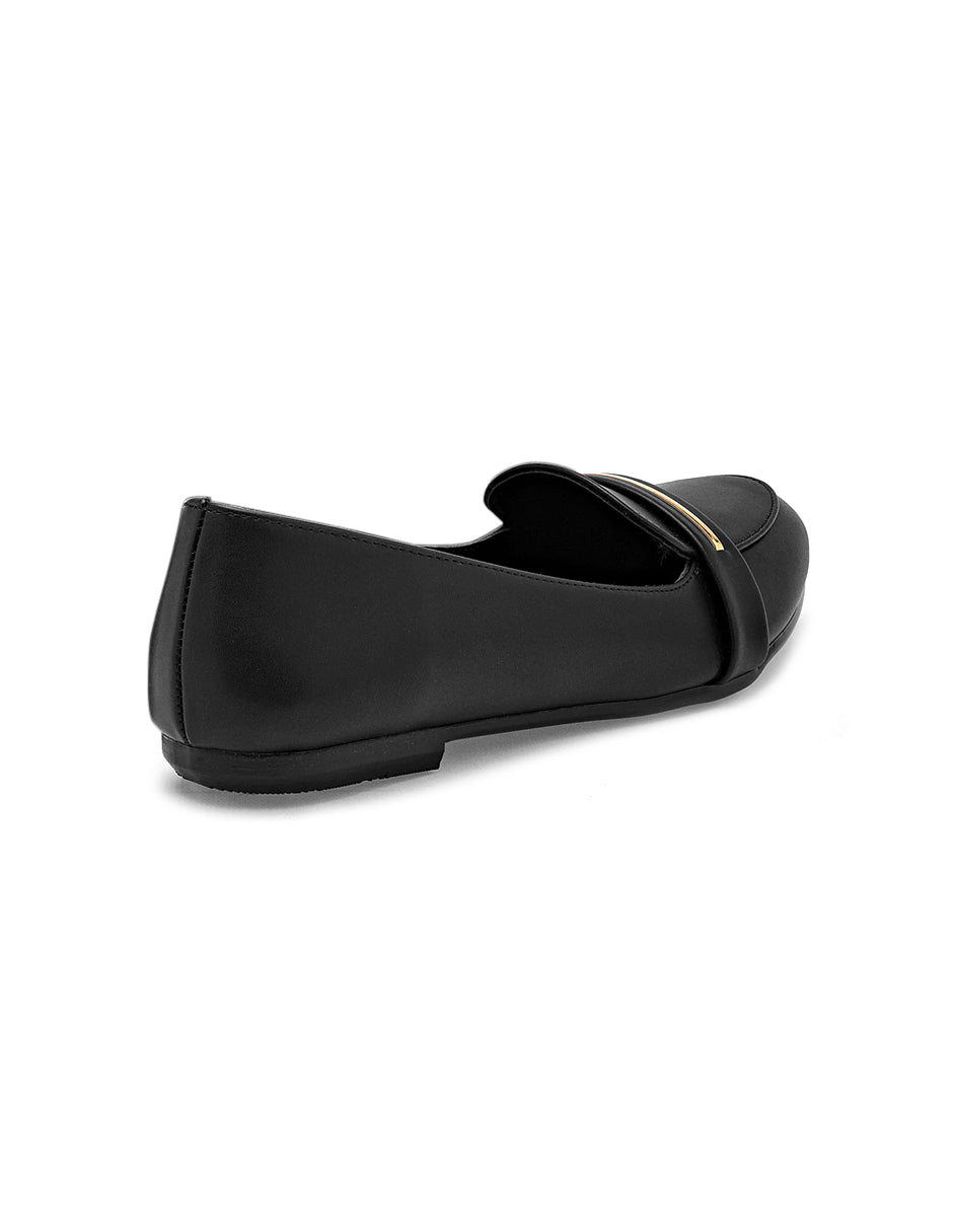 Flats clásicas Exterior Sintético Color Negro Para Mujer De RBCOLLECTION