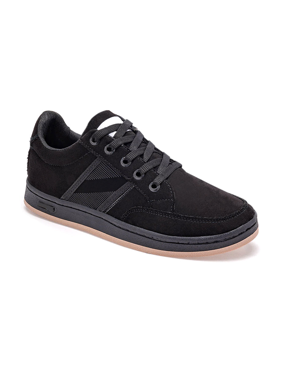 Tenis con cordones Exterior Sintético Color Negro Para Hombre De RBCOLLECTION