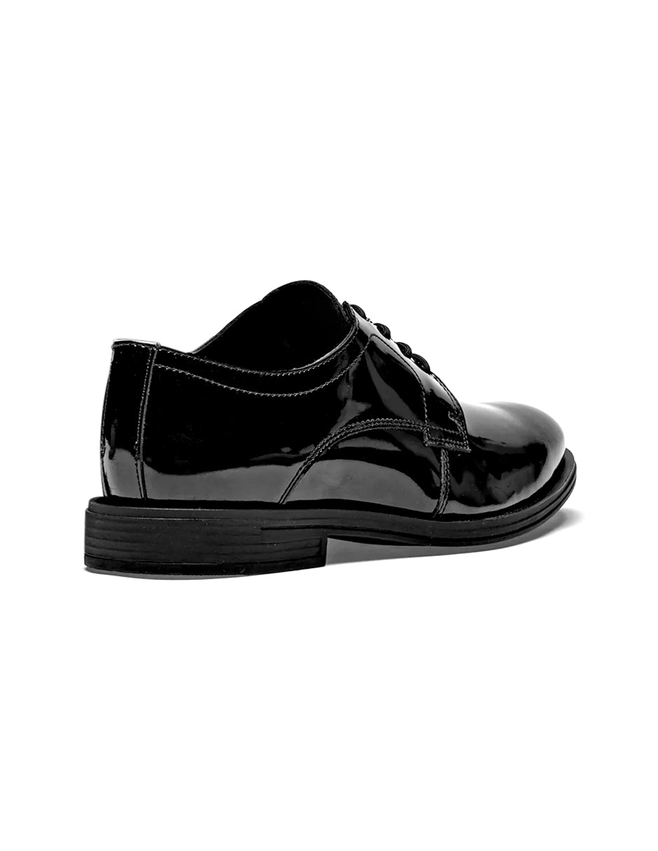 Oxfords Exterior Sintético Color Negro De Charol Para Hombre De RBCOLLECTION