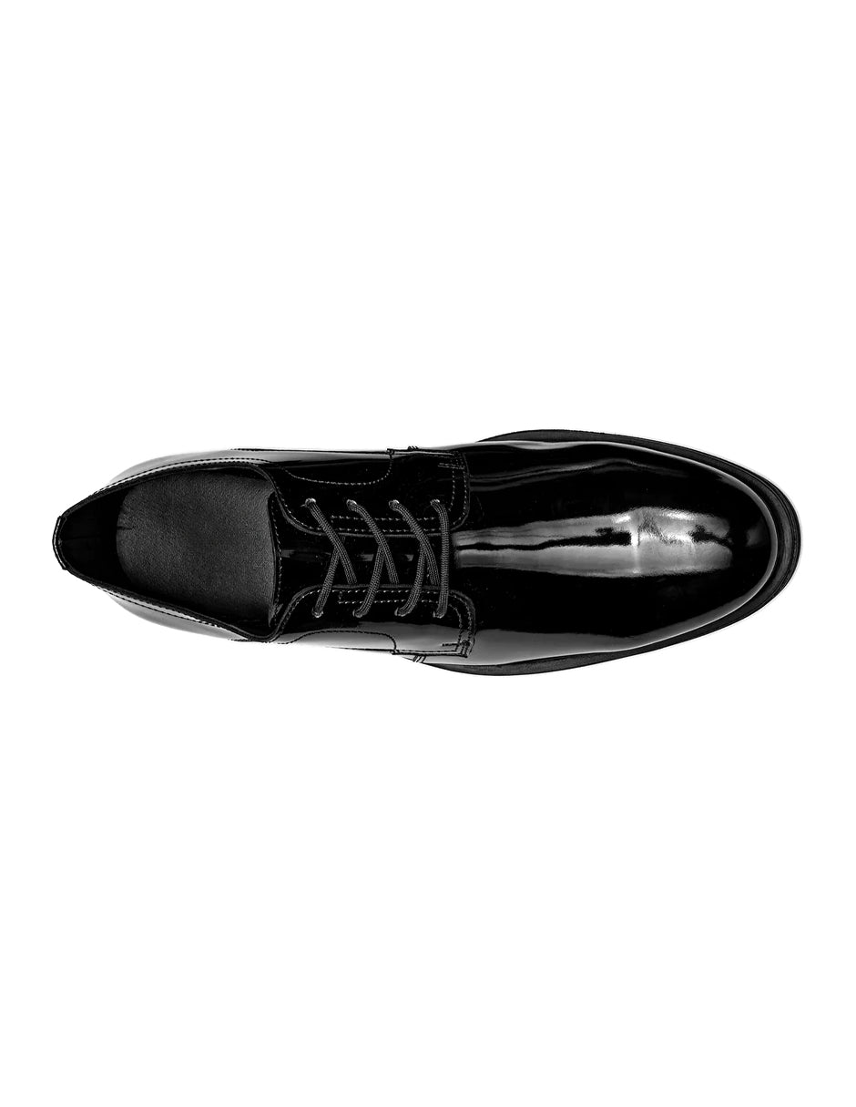 Oxfords Exterior Sintético Color Negro De Charol Para Hombre De RBCOLLECTION