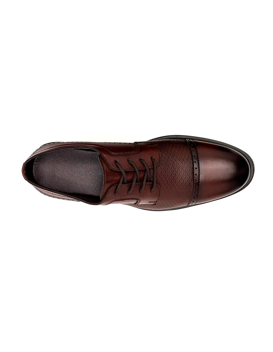 Oxfords Exterior Sintético Color Café Para Hombre De RBCOLLECTION