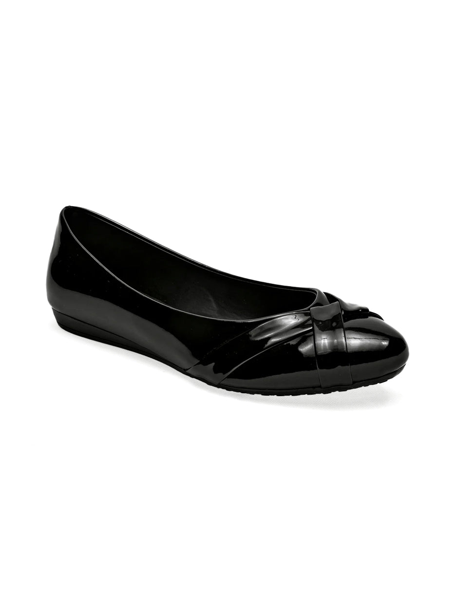 Flats clásicas Exterior Sintético Color Negro De Charol Para Mujer De RBBASICS