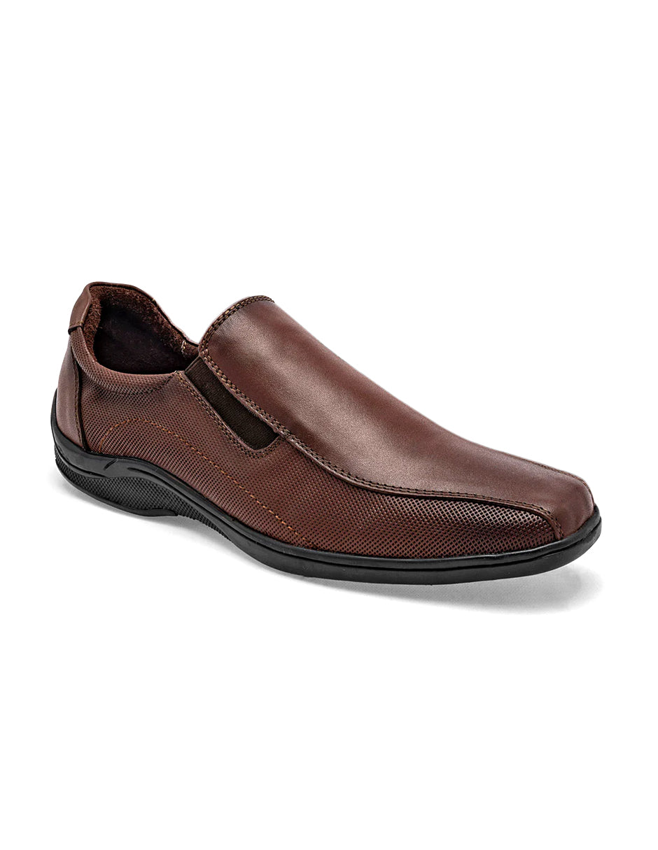 Zapato para diabético Exterior Piel Color Camel Para Hombre De RBCOLLECTION