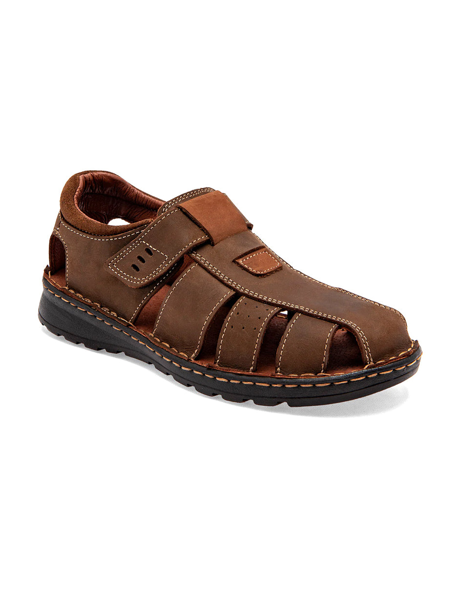 Sandalias casuales Exterior Piel Color Café Para Hombre De RBCOLLECTION