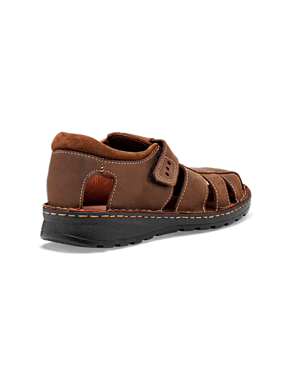 Sandalias casuales Exterior Piel Color Café Para Hombre De RBCOLLECTION