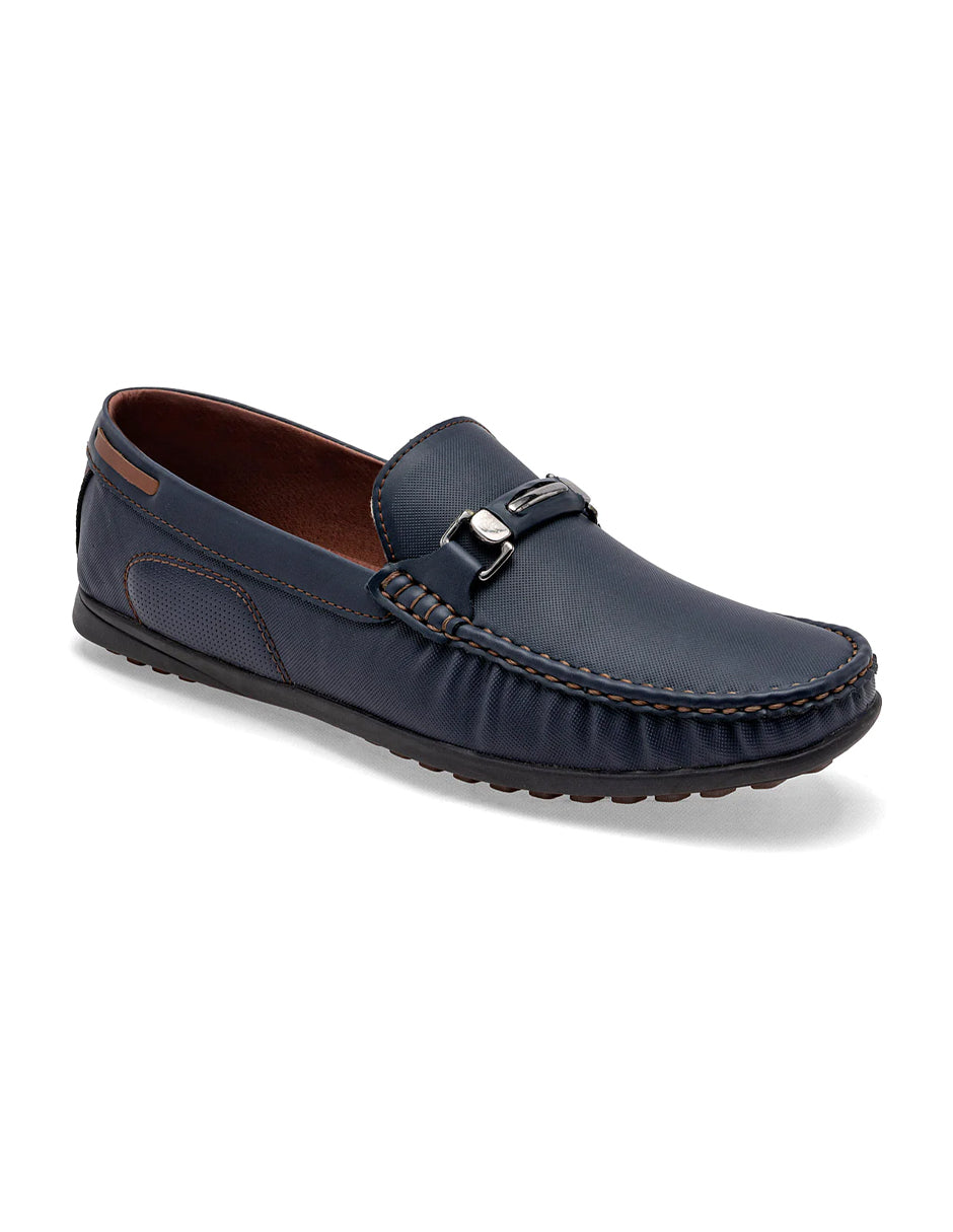 Mocasines Exterior Sintético Color Marino Para Hombre De RBCOLLECTION