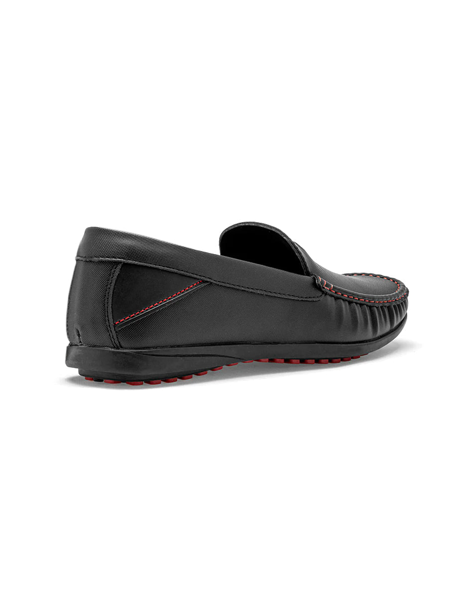 Mocasines Exterior Sintético Color Negro Para Hombre De RBCOLLECTION