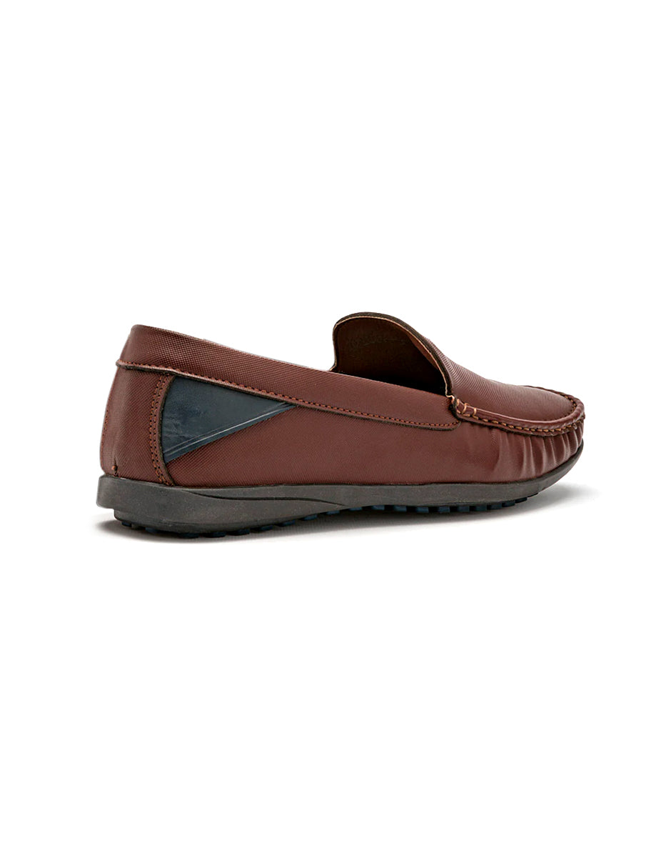 Mocasines Exterior Sintético Color Vino Para Hombre De RBCOLLECTION