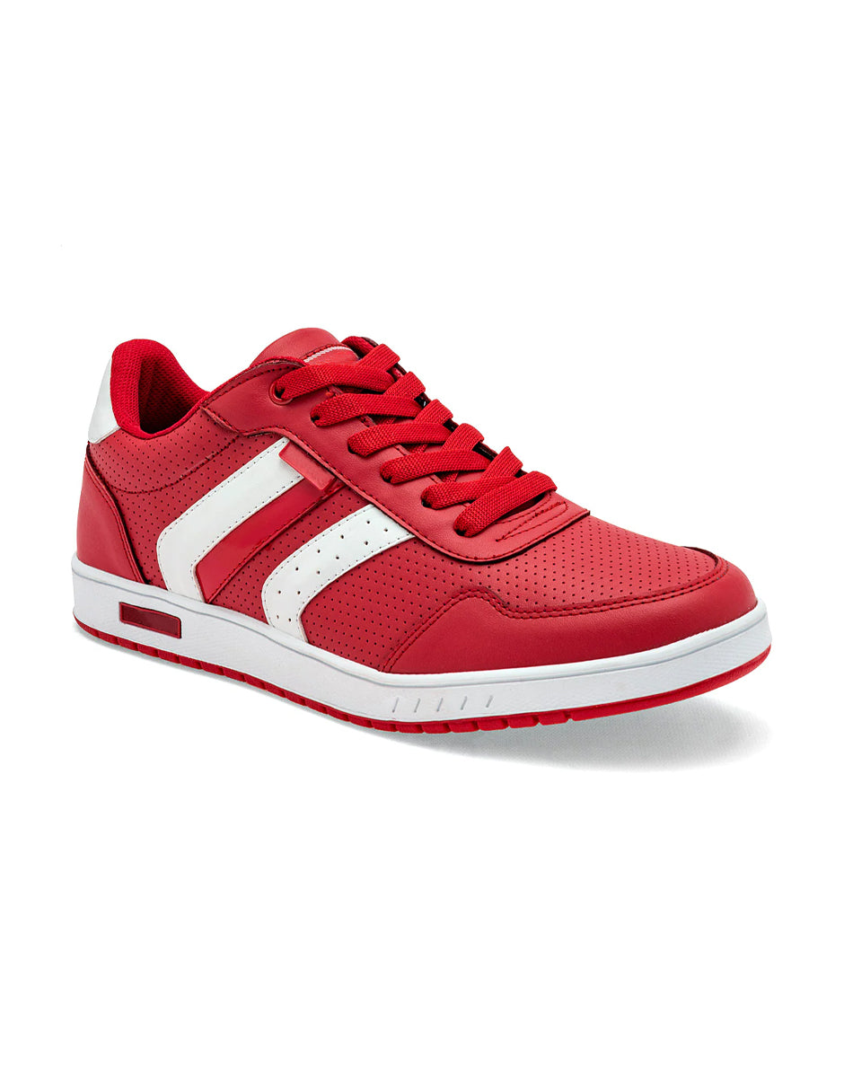 Tenis tipo deportivo Exterior Sintético Color Rojo Para Hombre De RBCOLLECTION