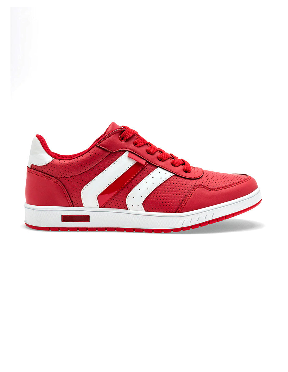 Tenis tipo deportivo Exterior Sintético Color Rojo Para Hombre De RBCOLLECTION