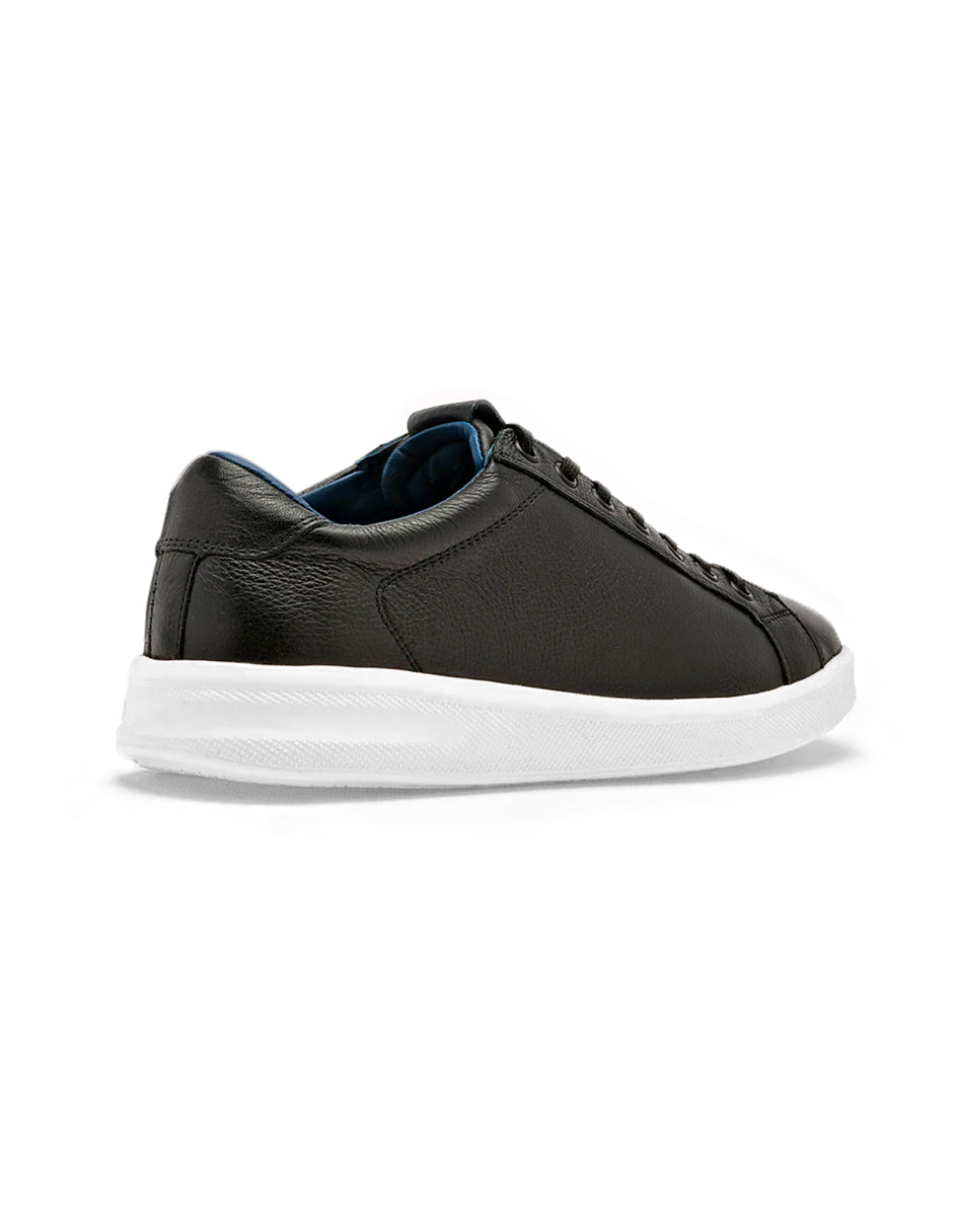 Tenis con cordones Exterior Piel Color Negro Para Hombre De RBCOLLECTION