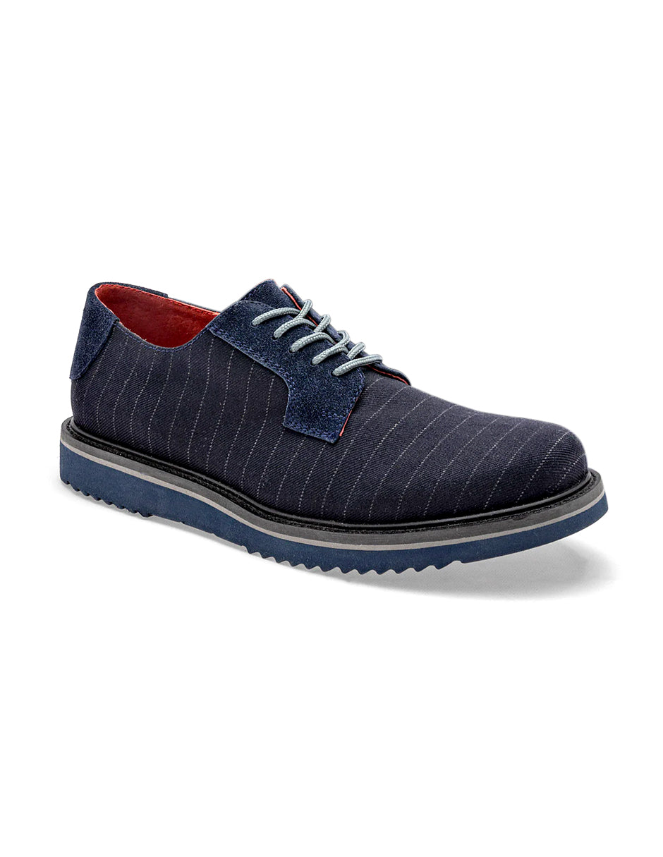 Oxfords Exterior Textil Color Marino Para Hombre De RBCOLLECTION