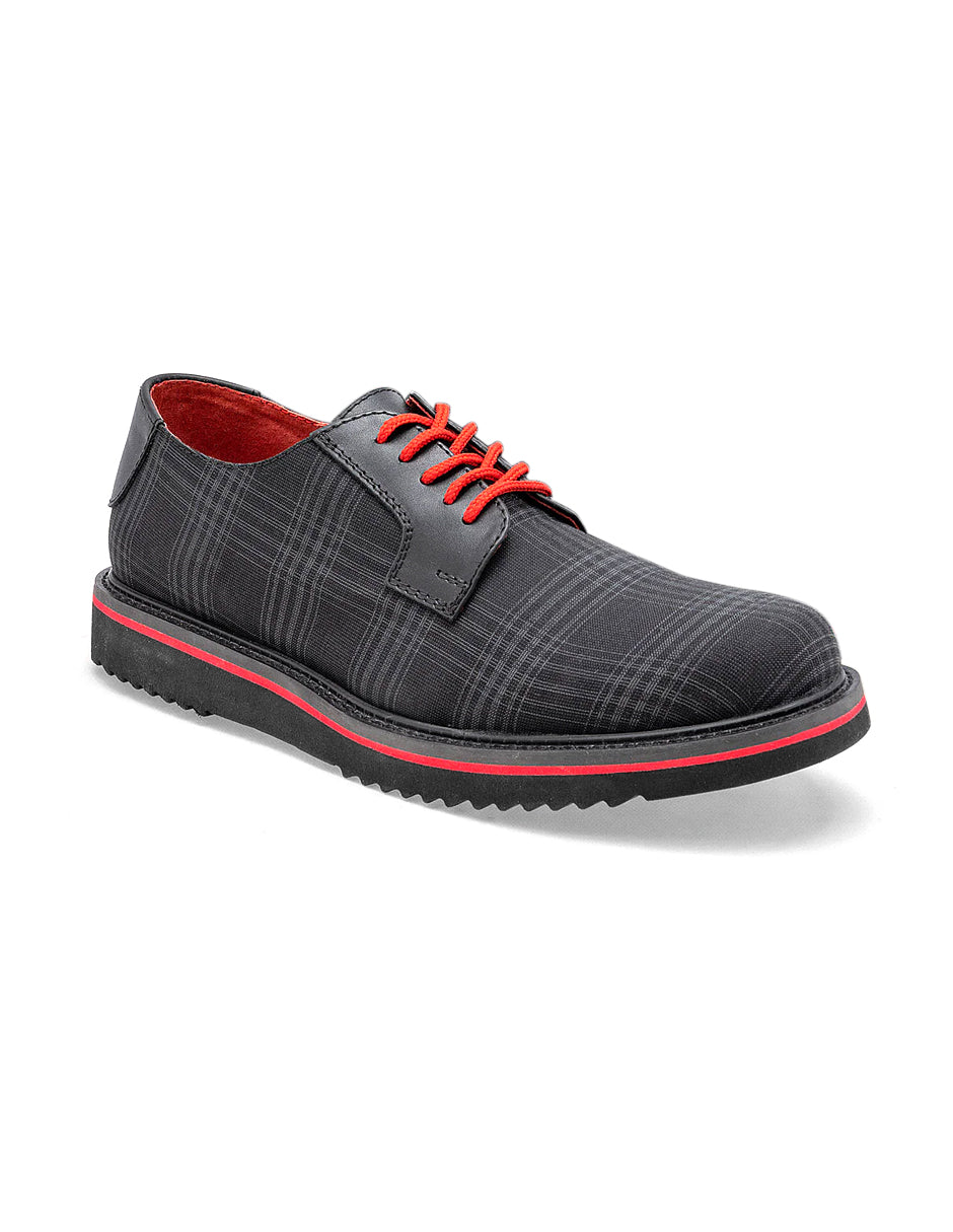 Oxfords Exterior Textil Color Negro Para Hombre De RBCOLLECTION