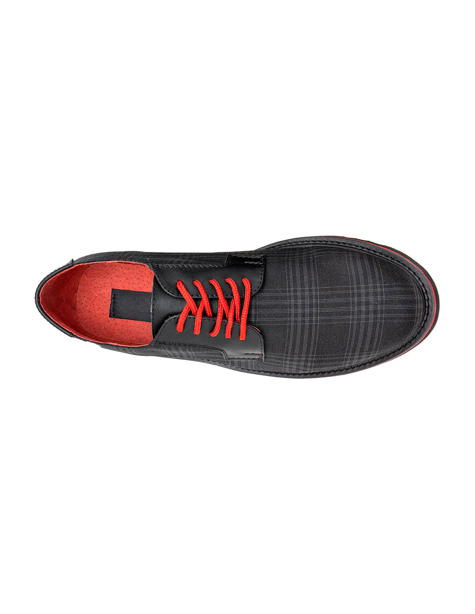 Oxfords Exterior Textil Color Negro Para Hombre De RBCOLLECTION