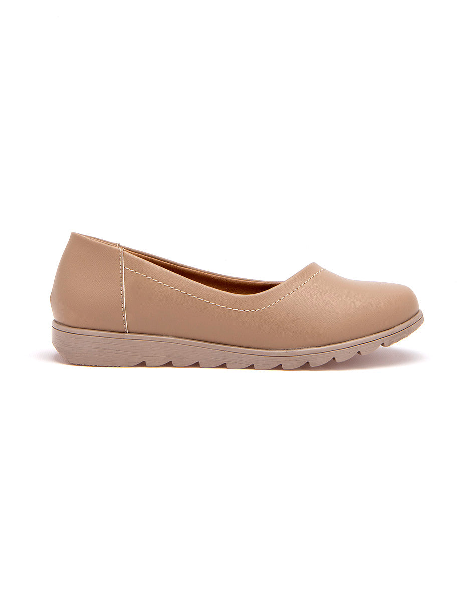 Mocasines Exterior Sintético Color Beige Para Mujer De RBCOLLECTION