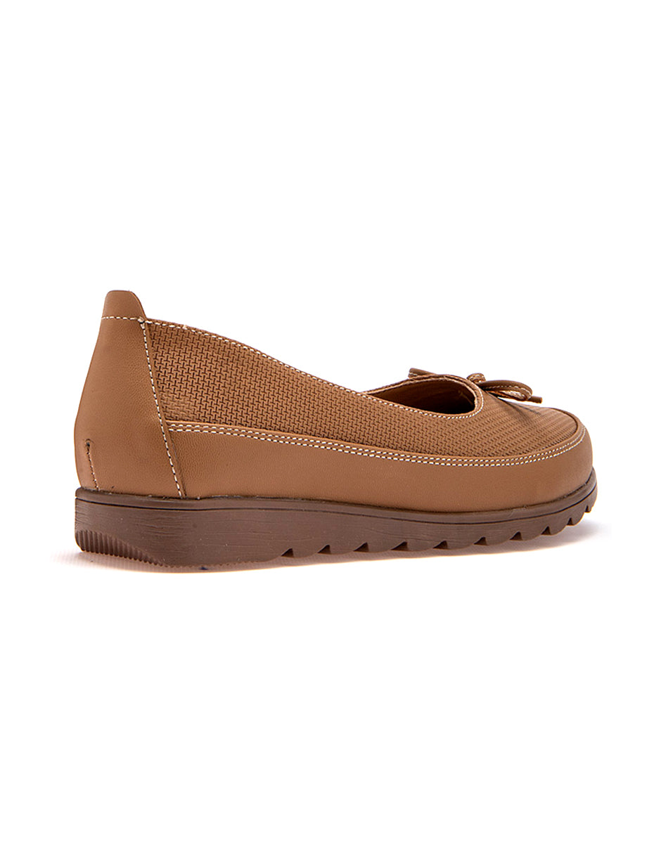 Mocasines Exterior Sintético Color Camel Para Mujer De RBCOLLECTION