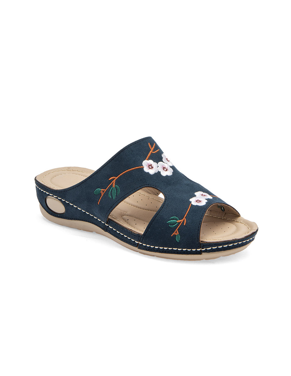 Sandalias clásicas Exterior Sintético Color Marino Para Mujer De RBCOLLECTION