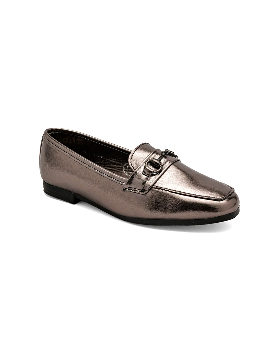 Flats clásicas Exterior Sintético Color Gris Para Mujer De RBCOLLECTION