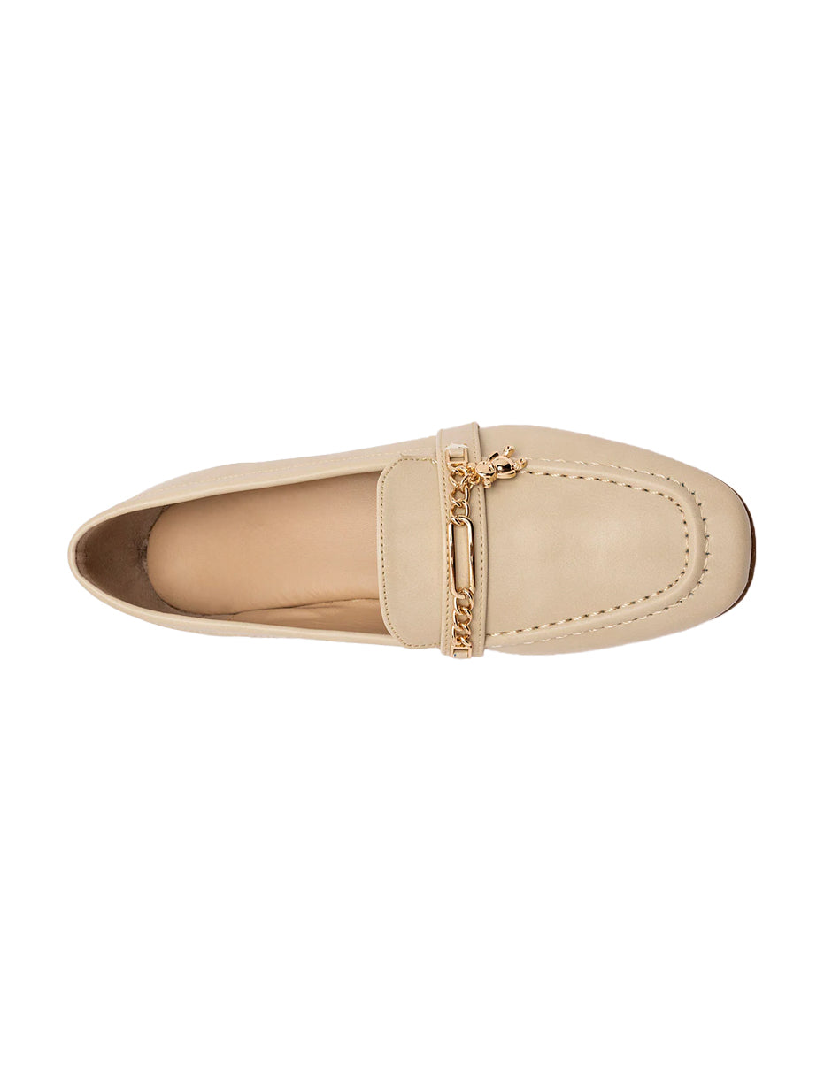 Flats clásicas Exterior Sintético Color Beige Para Mujer De RBCOLLECTION