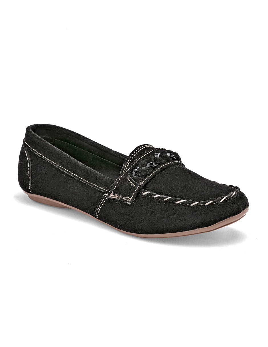 Mocasines Exterior Textil Color Negro Para Mujer De RBBASICS