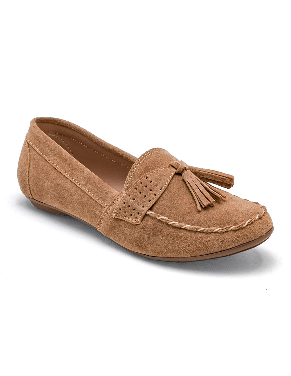 Mocasines Exterior Textil Color Beige Para Mujer De RBBASICS