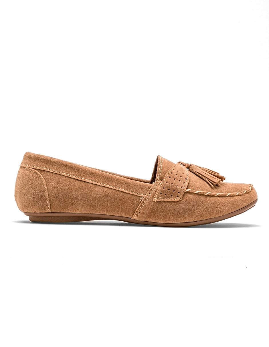 Mocasines Exterior Textil Color Beige Para Mujer De RBBASICS