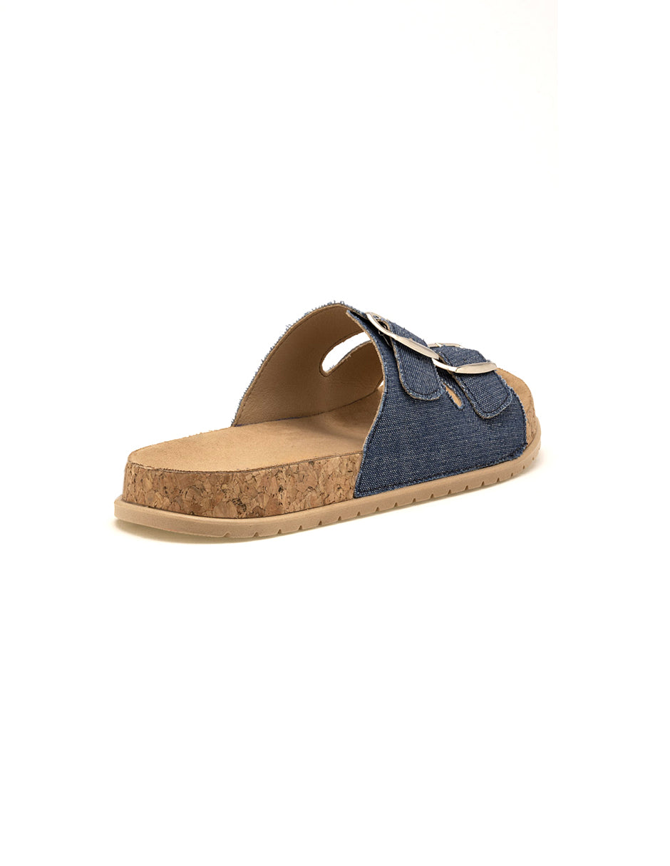 Sandalias clásicas Exterior Textil Color Mezclilla Para Mujer De RBBASICS