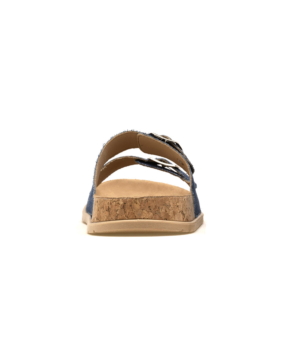 Sandalias clásicas Exterior Textil Color Mezclilla Para Mujer De RBBASICS