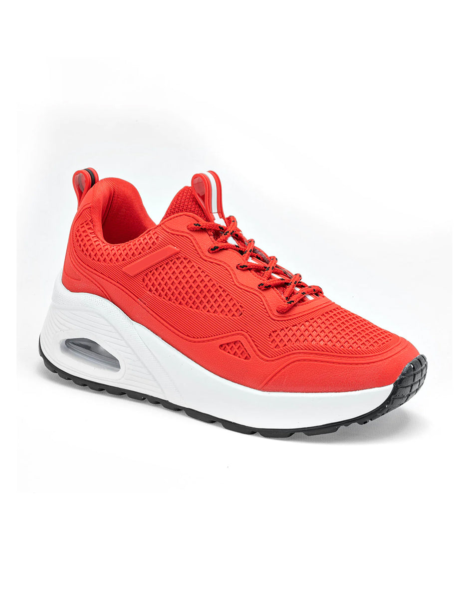 Tenis tipo deportivo Exterior Textil Color Rojo Para Mujer De RBCOLLECTION