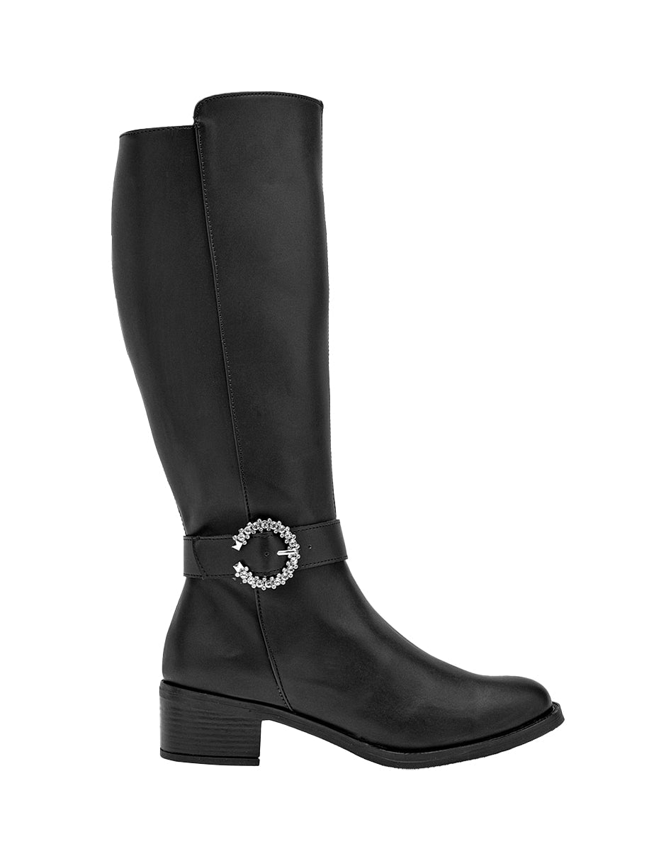 Botas altas Exterior Textil Color Negro Para Mujer De RBCOLLECTION