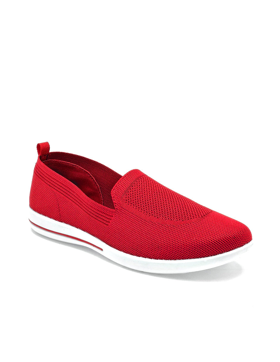 Zapatos de confort Exterior Textil Color Rojo Para Mujer De RBBASICS